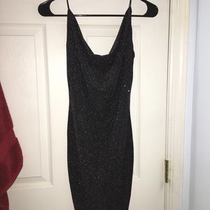 Sparkly black dress